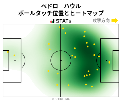ヒートマップ - ペドロ　ハウル