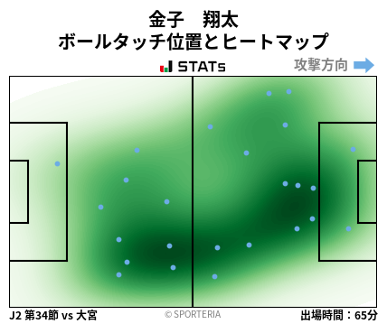 ヒートマップ - 金子　翔太