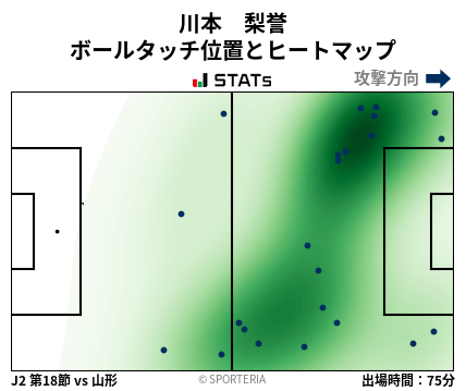 ヒートマップ - 川本　梨誉