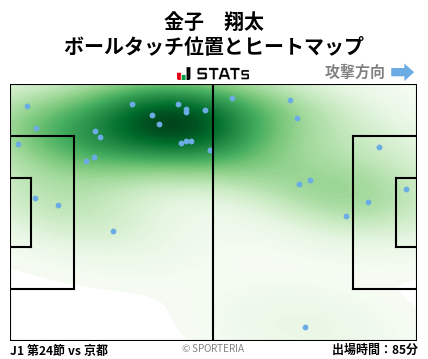 ヒートマップ - 金子　翔太