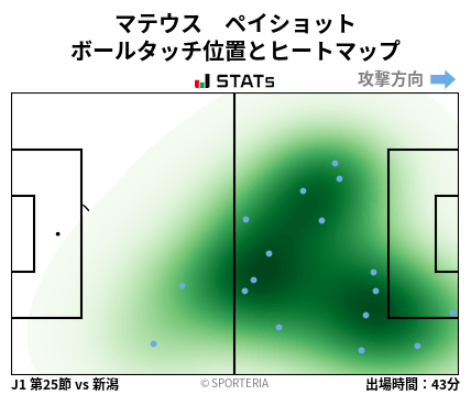 ヒートマップ - マテウス　ペイショット