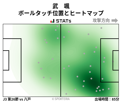 ヒートマップ - 武　颯