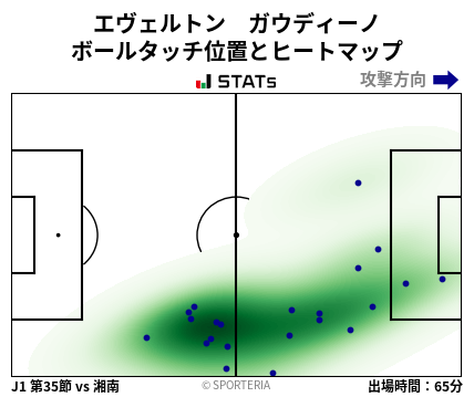 ヒートマップ - エヴェルトン　ガウディーノ