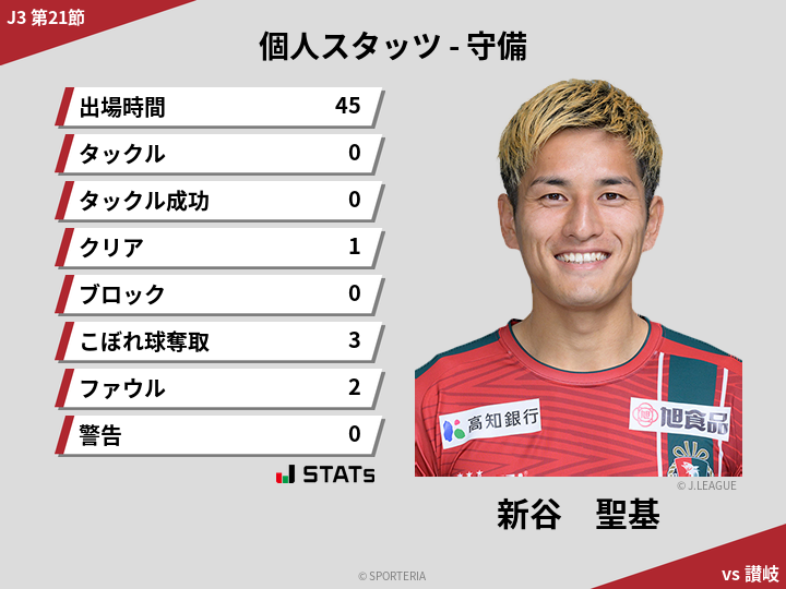 守備スタッツ - 新谷　聖基