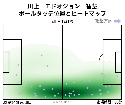 ヒートマップ - 川上　エドオジョン　智慧