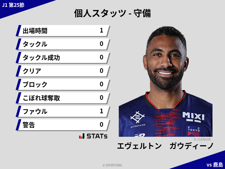 守備スタッツ - エヴェルトン　ガウディーノ