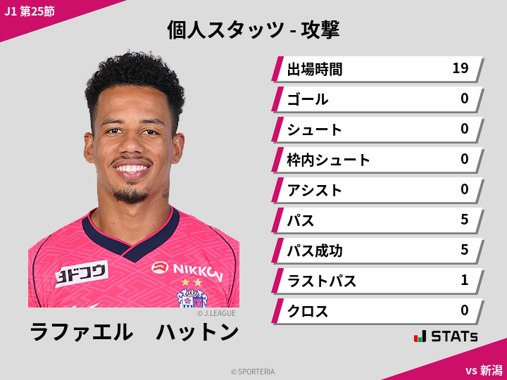 攻撃スタッツ - ラファエル　ハットン