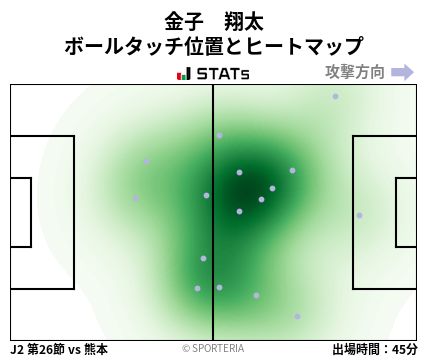 ヒートマップ - 金子　翔太