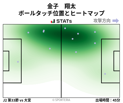 ヒートマップ - 金子　翔太