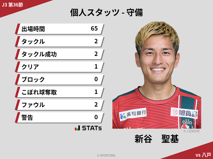 守備スタッツ - 新谷　聖基