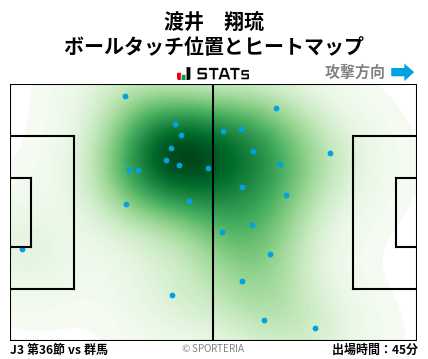 ヒートマップ - 渡井　翔琉